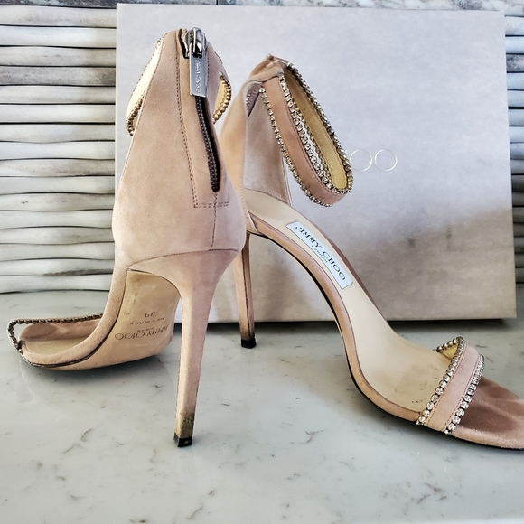 Jimmy Choo Rhinestone Detail Strappy Sandal - Picture 8 of 8